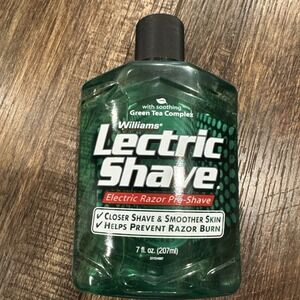 Williams Lectric Shave, Electric Rotary Razor Pre-Shave For men, 7 Ounce